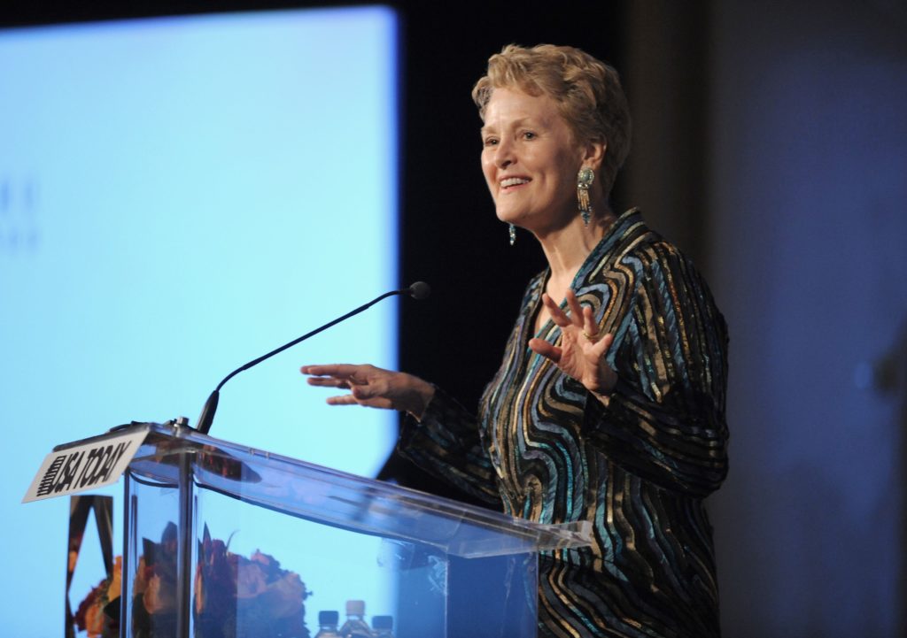 Ambassador Swanee Hunt onstage at the Fourth Annual USA TODAY Hollywood Hero Award Gala honoring Ashley Judd at the Montage Beverly Hills on Tuesday, November 10, 2009 in Beverly Hills, CA. (Vince Bucci / AP Images for USA TODAY)