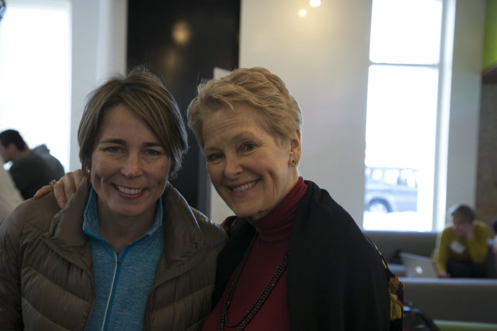 Massachusetts Attorney General Maura Healey and Ambassador Swanee Hunt 